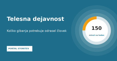 Telesna dejavnost: koliko gibanja potrebuje odrasel človek